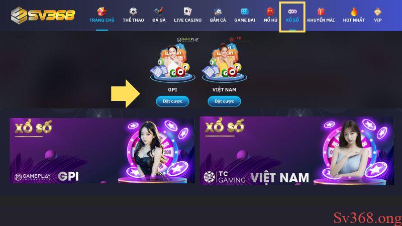 Hướng dẫn cách chơi xổ số GPI tại SV368