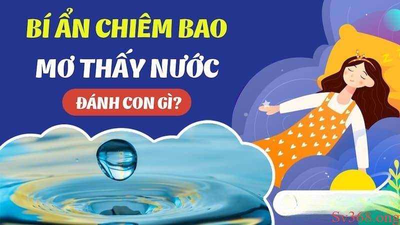 Mơ Thấy Nước Là Điềm Báo Gì? Đánh Số Nào Để May Mắn? 8 mơ thấy nước
